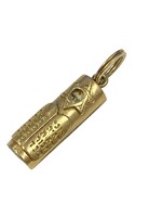 Articles religieux pour la maison, pendentif Mezuzah / Couverture de Mezuzah en bois d'olivier / Bijoux juifs à la mode en argent, pendentif Mezuzah plaqué or
