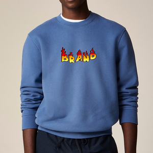 OEM/ODM Sweat-shirt surdimensionné à col rond 100% coton sur mesure Sweat-shirt pull lourd pour l'hiver Vente en gros - Product Image 4