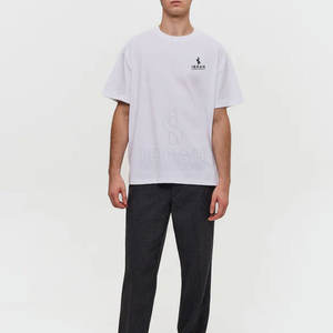 Camiseta Clásica Informal para Hombre, Estilo Holgado, Tela de Algodón Suave, Fácil de Usar, Moda Urbana Atemporal - Product Image 2