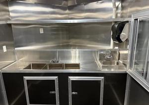 จัดส่งฟรี10FT ตู้ไอศกรีมเคลื่อนที่รถเข็นจำหน่ายขนมหวานแช่แข็งแบบนุ่มและมีอุปกรณ์ครบครันสำหรับธุรกิจสตรีทฟู้ด - Product Image 6