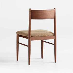 Dossier de chaise de salle à manger sans bras en bois de teck massif de conception japonaise moderne du milieu du siècle pour la maison cuisine Restaurant hôtel appartement utilisation - Product Image 4