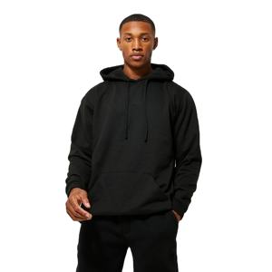 Sweat à capuche à épaules tombantes de meilleure qualité pour hommes 100% coton 350 Gsm poids lourd polaire solide hiver sweat bouffée d'impression - Product Image 1