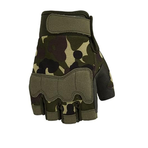 Hot Selling Breathable Lightweight Cotton Waterproof Adjustable Wrist Strap Non-Slip Half Finger Safety Unisex Pull-On Gloves - Product Image 4