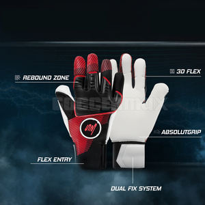 Meilleur prix gants de gardien de but professionnels pour adultes confortable sport protection en cuir porter de haute qualité - Product Image 2