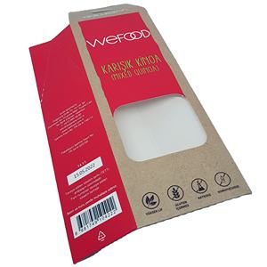 Boîtes d'emballage en carton blanc auto-assemblables, écologiques, recyclables, avec lamination mate, gaufrage, offset, pour l'emballage alimentaire - Product Image 5