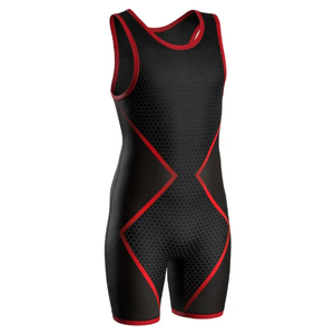 Maillot de lutte USA Sublimation complète personnalisé T-shirt de lutte Danemark débardeur de lutte costume - Product Image 3