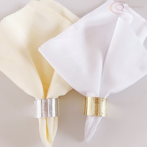 Elegantes Anillos de Servilleta de Metal para Decoración de Mesa de Boda, Diseño de Lujo, Ecológicos, para Comidas Familiares y Eventos - Product Image 1