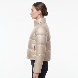 High Quality Women Bubble <b>Jackets</b> Customized Designer Women's Outerwear Style <b>Crop</b> Puffer <b>Jackets</b> - Product Image 2