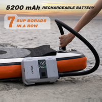 Pompe à air intelligente puissante, gonfleur pour paddle gonflable, pompe portable à batterie 20 PSI, pompe SUP avec batterie