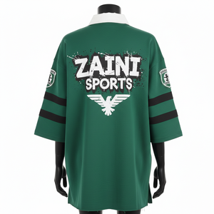 Survêtement Homme Premium 300 GSM Polycoton Molleton Doux au Toucher Vert Foncé Panneau Contrastant Logo Personnalisé Évacuation de l'Humidité - Product Image 6