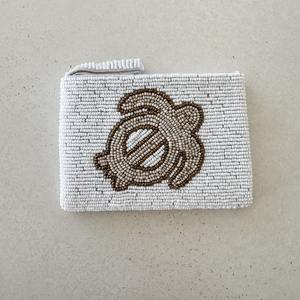 Monedero de Lona con Cierre de Cremallera, Estilo Vaquero, Hecho a Mano, con Cuentas, Diseño de Leopardo - Product Image 4