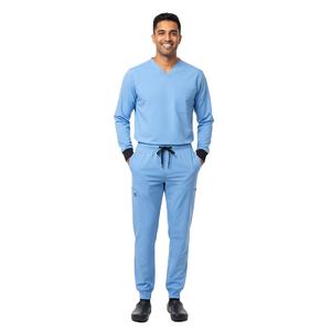 Conjunto de Uniforme Médico Quirúrgico para Hombre, Transpirable y Ligero, Camiseta de Manga Corta y Pantalones, Ropa de Trabajo Cómoda para Hospital, OEM ODM - Product Image 3