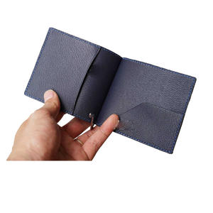 Vente en gros de pinces à billets minces en cuir véritable unisexe style vintage pour hommes et femmes - Product Image 3