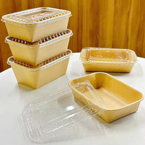 Tazón de Papel Kraft Desechable al por Mayor con Tapa de PET de 500ml/750ml/1000ml, Recipiente Redondo para Aperitivos, Frutas, Ensaladas y Alimentos para Alemania - Product Image 6