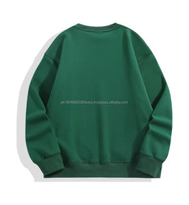 American Style Street Premium Sudadera para hombre Gradient Loose Plain Casual Crew Neck Sudaderas a granel - Product Image 4