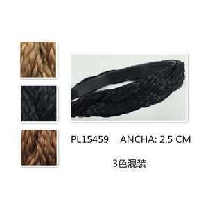 Diadema Vintage para niñas, diseño de flores simples, elegante a la moda, 1, 2 cm12u/c con lentejuelas, accesorios de plástico con perlas - Product Image 1