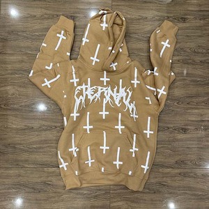 Sudaderas con capucha Unisex para hombre con estampado de soplo personalizado de alta calidad 100% algodón tejido sin cordón estampado completo para hombres y mujeres - Product Image 1