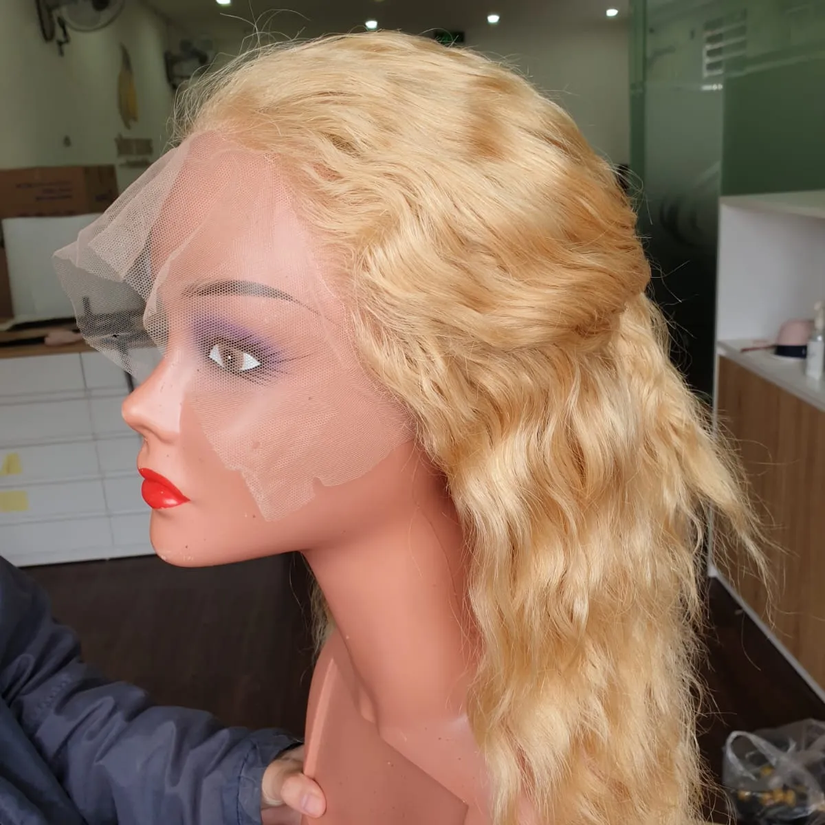 Peluca de cabello humano vietnamita 100% sin procesar, disponible, pedido mínimo de 3 piezas, envío por todo el mundo