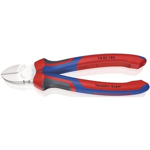 KNIPEX 180 mm Polished Head Side Cutters for Multi-Component Grips Max. 2.5 mm <b>Kitchen</b> <b>Scissors</b> - Product Image 1