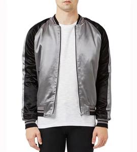 Blouson de baseball personnalisé pour hommes Blouson universitaire en satin brodé universitaire personnalisé pour hommes - Product Image 1