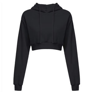 New Fashion Women Hoodie Sweatshirt Short Top <b>Coat</b> Sport Pullover Hooded Tops Female Autumn Winter Crop Top Hoodie - Product Image 2