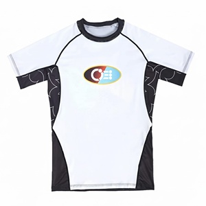 OEM Custom Karate MMA <b>Rashguard</b> Short Sleeve Compression Sets for Men 200GSM Spandex Polyester Fabric Quick Dry Durable - Product Image 4