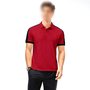 2025 bonne vente contraste couleur haute qualité meilleur tissu hommes portent des polos, imprimé coton tricot grande taille hommes Polo - Product Image 6