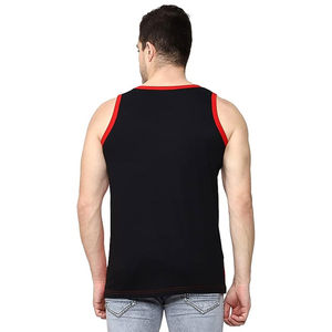 Débardeur décontracté pour homme, facilement lavable, faible MOQ, logo personnalisé - Vêtements de sport et de gym, 100% coton, séchage rapide, respirant, service OEM - Product Image 5