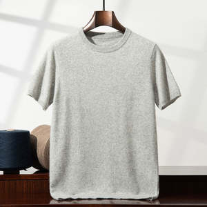 T-Shirt en coton pour hommes Winter Run Unique Solid Pattern Print 300 Gram Tissu tricoté Logo avant Tenue de travail - Product Image 5