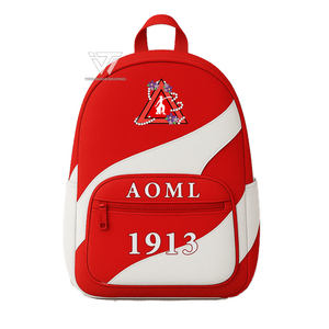 Delta grec personnalisé | Sigma | Theta | DST | Sac à dos de sororité bicolore élégant en similicuir | Sac à dos de voyage de tous les jours durable - Product Image 1