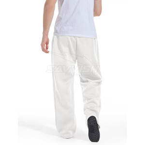 กางเกงวอร์มขาบานผ้าฟลีซคุณภาพสูงสำหรับผู้ชาย กางเกงวอร์มขาบานมีกระเป๋าข้าง รับสกรีนโลโก้ กางเกงวอร์มขาบานสำหรับผู้ชาย - Product Image 2