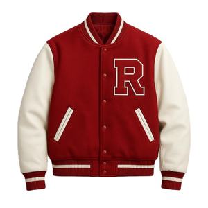 Veste de baseball d'hiver personnalisée à capuche pour homme, respirante, coupe-vent, réversible, col montant, 360g polyester/coton, chauffante - Product Image 1