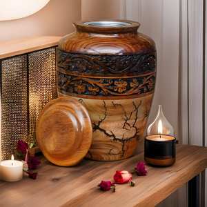 Urna para Cremación de Adultos, Masculina y Femenina, para Entierro, Urna de Madera de Palisandro Hecha a Mano para Mamá y Papá, Urnas de Madera para Cenizas Humanas - Product Image 5