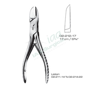 เครื่องมือผ่าตัดแบบแมนนวล สแตนเลสสตีล CE รุ่น Mini Friedmann Curved Bone Rongeurs Fine Bone Nibblers สำหรับตัดกระดูกขนาดเล็ก - Product Image 3