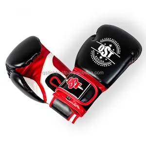 Toptan özelleştirilmiş 14oz & 16oz Maya gizlemek deri boks eğitim eldiven çapraz kapalı tasarım ile özel OEM ağırlık malzeme