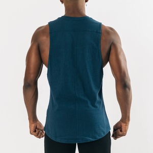 Vente directe d'usine 100% coton hommes Gym hommes débardeurs produits tendance respirant débardeur hommes entraînement débardeurs - Product Image 3