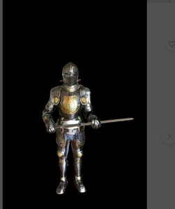Traje de Caballero Templario de Alta Calidad con Forro Interior Moderno y Soporte de Madera, el Más Vendido del 2024 |   Caballeros Cruzados - Product Image 1