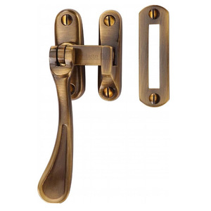 Attache de fenêtre à battant en laiton de luxe fabriquée à la main avec vernis doré antique, construction durable et touche décorative pour les maisons - Product Image 5