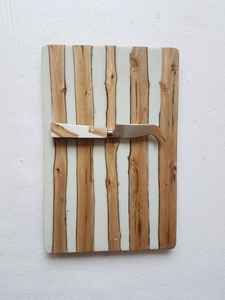 Planche à fromage en forme de rectangle en bois naturel de conception classique à long manche prix de gros blocs à découper plateaux de fromage personnalisés - Product Image 2