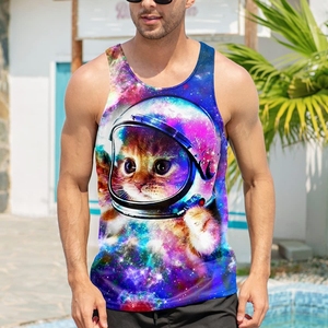 Best Selling Plus Size <b>Men's</b> Gym Tank Top from Pakistan OEM Service Breathable Design for <b>Men</b> Plus Size Wear - Product Image 3