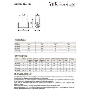 Sistema HVAC Tecnosystemi con Batería Eléctrica y Termostato para Recuperación de Calor de 1000 a 4000 M/h - Product Image 3