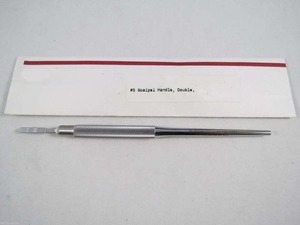 Scalpel dentaire à double lame de haute qualité #5 poignée 1.5mm en acier inoxydable - Product Image 6