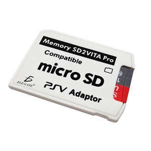 Adaptador de Memoria Micro SD de Alta Calidad, Carcasa de Plástico Sd2vita para PS Vita, Reemplazo con Comunicación por Cable, Incluye Bolsa y Caja - Product Image 1