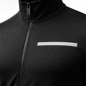 Conjunto Deportivo Negro Personalizado con Logotipo para Hombre, Sudadera con Cremallera Completa y Pantalones Jogger, Felpa de Algodón, 2 Piezas, Ropa Deportiva, Venta al Por Mayor OEM - Product Image 5