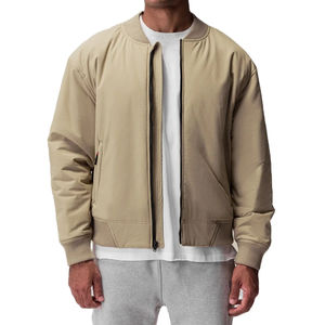 Top Trending Men's High Quality Winter Bomber Jacket Transpirable de secado rápido Cierre de cremallera Stand High Street Plus Size Opciones-XL - Product Image 1