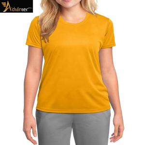Camisetas de poliéster para mujer, camiseta para mujer de buena calidad, camisa para mujer joven, ropa informal - Product Image 4