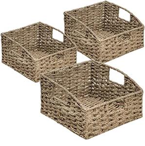 Juego de 3 cesta de ratán para frutas, cesta de exhibición de frutas para almacenamiento de cocina - Product Image 2