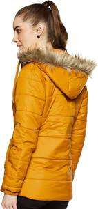 Chaqueta acolchada de invierno para mujer, bombardero informal con capucha y características a prueba de viento, chaqueta de esquí acolchada al por mayor del proveedor - Product Image 6