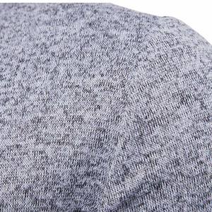 Sudadera con capucha personalizable bordada con cremallera lateral para hombre, ropa informal de invierno de lana de algodón transpirable ecológica - Product Image 3