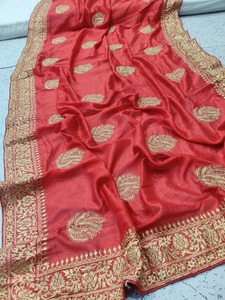 Top Quality Attractive Best Silk Fancy Embroidery <b>Stone</b> Work Saree <b>Hot</b> Sale Cotton Saree Buy From Indian Trusted Supplier - Product Image 4